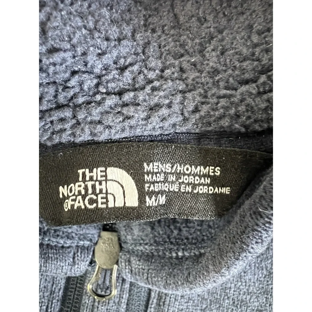 North Face Jacket Men's Blue Gordon Lyons Fleece 1/4 Quarter Zip Pullover